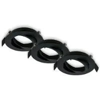 Briloner Einbaustrahler 3 Set Spot 230V Schwenkbar Deckenleuchte GU10 max. 7W Schwarz 8cm