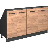 Vicco Dachschrägenschrank-Set Rion Goldkraft Eiche 2er Set, Model 55992