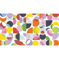 Architects Paper Fototapete "Atelier 47 Coloured Circles 1" geometrisch glatt Vlies, Wand, Schräge, Decke