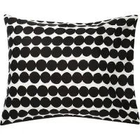 Marimekko - Räsymatto Kopfkissenbezug 65 x 65 cm, schwarz / weiß