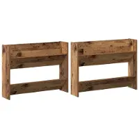 vidaXL Schuhschrank 2 stk. 80 x 18 x 60 cm Holzwerkstoff Altholz