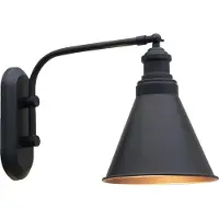Bamyum Wandleuchte Innen aus Metall Schwarz-Gold, Wandlampe Innen, Wanddeko Wohnzimmer, Wandlampe Badezimmer, Wandleuchte Schlafzimmer, Deko Wohnzimmer