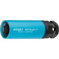 Hazet 903SLG6-17, Steckschlüsselbuchse, Blau, 1 Kopf/Köpfe, 1/2", Metrisch, 17 mm