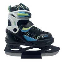 Möve Eishockey-Schlittschuhe Freeze Kinder Black White Blue-Schuhgröße 34 - 37