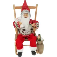Nampook Weihnachtsmann 35 cm grau schwingend