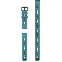 Garmin Silikonarmband Quickfit 22 mm, Türkis, mit extra langem Adapter für Unterwasseraktivitäten