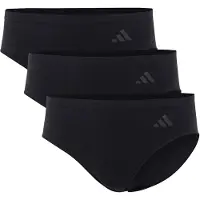 Adidas Damen Slips, 3er Pack - Sport Active Seamless, Hipster, Unterwäsche, Logo, einfarbig