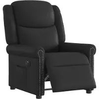 vidaXL Relaxsessel Elektrisch Glänzend Schwarz Kunstleder