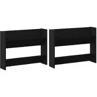 vidaXL Schuhschrank 2 pcs Schwarz Eichen-Optik 85 x 18 x 90 cm