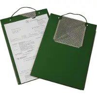 Eichner Auftragstasche Edge, für DIN A4 Dokumente, Schlüsselfach, B 230 x T 5 x H 330 mm, 10 Stück, grün