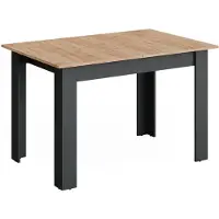 Vicco Esstisch Repose Anthrazit/Goldkraft Eiche 120-160 x 80 cm ausziehbar, Model 55777
