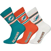 NFL Unisex Socken, 3er Pack - Teams, 3Pack Crew Socks, Football, Logo, Baumwollmischung