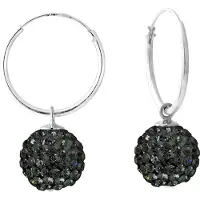 Diadema - Ohrringe Black Night - Kristall Schwarz - Kollektion Crystal Pearl