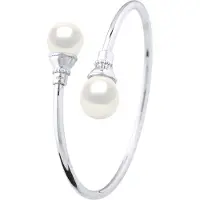 Diadema YOU & ME Armband Süßwasserperle 11-12 mm Weiß 925