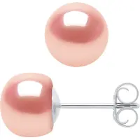 Diadema - Ohrringe - Silber und echte Süßwasserperlen - Rosa