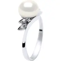 Diadema - Ring - Weißgold - Echte Süßwasserperlen - Weiß