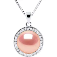Diadema SUN Halskette Süßwasserperle 9-10 mm Rosa 925