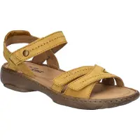 Josef seibel Sandale "Debra 62, safran", Damen, Gr. 39, gelb (safran), Obermaterial: 100% Rindsleder Leather cow., Schuhe Sandale