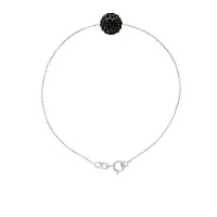 Diadema - Armband Toi & Moi - Süßwasserperle & weiße Kristallkugel - Love Jewelry Collection