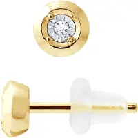 Diadema Diamant-Ohrstecker 0.020 0.50 Cts Cts Illusion Gelbgold