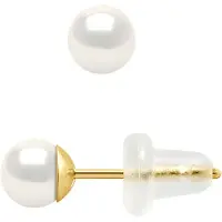Diadema - Ohrringe - Gelbgold und echte Süßwasserperlen