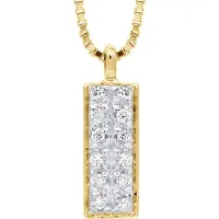 Diadema - Halskette mit Diamanten - Gelbgold - venezianische Kette