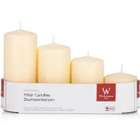 Wiedemann Kerze Advent 4er Riegel Stufenset bisquit