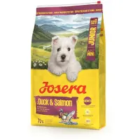 Josera Duck and Salmon Junior Mini für Entwicklung von Welpen kleiner Rassen 2x10 kg