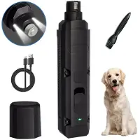 INF Elektrischer Krallenschleifer für Hunde Schwarz
