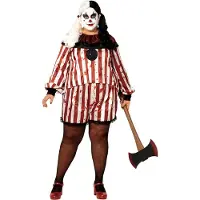 Atosa Clown Halloween Frau Kostüm