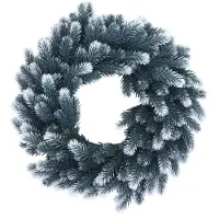 MCW Künstlicher Kranz O98 Deko Künstlich Ø 60cm Tanne Mit Schnee