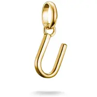 Thomas Sabo Charm-Anhänger Buchstabe U Connect vergoldet