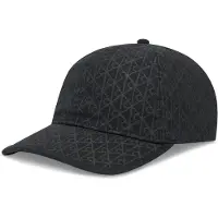 Calvin Klein Baseball Cap JEANS "EMBLEM PRINT w LEATHER PATCH CAP", Damen, schwarz, Web, Baumwolle, unifarben, Caps Baseball Cap, Regular fit und größenverstellbar