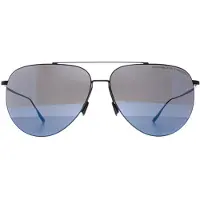 Porsche Design Aviator Unisex Schwarz Blau Spiegel P8939