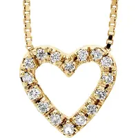 Diadema Collier HEART Diamants 0,070 Cts Or Jaune