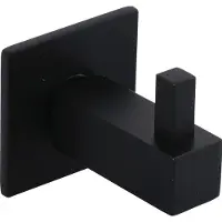 Technik Team Mantelhaken Tikal mit Platte 35x35mm, T 41mm Edelstahl schwarz matt