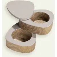 Fyrklövern Peffer- und Salzset Curve Salt & Pepper Nupo Clay Brown (2er-Set)