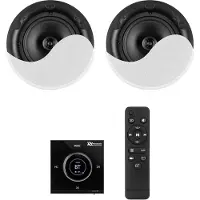 Power Dynamics Powerline B50BSet Unterputz-Audioverstärker mit 2 Deckenlautsprechern