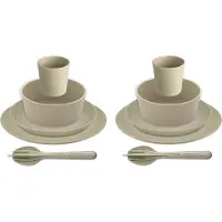 Koziol Kombiservice "Geschirr-Set, Service CONNECT SET HELSINKI" Made in Germany, 10 Teile, für 2 Personen