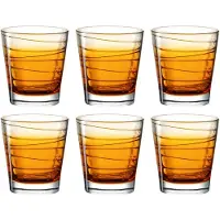 Leonardo Wasserglas Varia Struttura Orange 250 ml (6er Set)