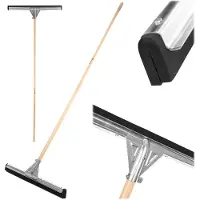 Kadax Bodenabzieher "Orsa", mit langem Metallstiel, Bodenwischer, Abzieher, 55 cm