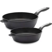 Kruger Pfannen-Set "Delta" Aluminiumguss Set, 2 Stk. tlg. Ø 24/28 cm, Induktion