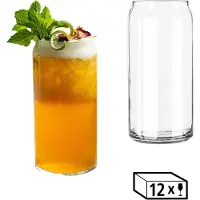 Libbey Gläser-Set "Trinkglas, 12er Set -GLASS CANS-" 591 ml, hochwertig verarbeitet, im modernen Design