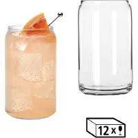 Libbey Gläser-Set "Can Glas -GLASS CANS-, 473 ml, Ø 7,5 cm, H: 13,5 cm, 12er Set" hochwertig verarbeitet, im modernen Design