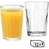Libbey Gläser-Set "Rocks Glas -PANELED TUMBLERS- 207 ml, Ø: 7,5 cm, H: 10,5 cm, 12er Set" hochwertig verarbeitet, im modernen Design