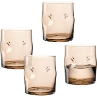 Leonardo Wasserglas Vesuvio Braun 300 ml (4er Set)