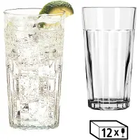 Libbey Gläser-Set "Cooler Glas -PANELED TUMBLERS- 355 ml, Ø: 8 cm, H: 13,5 cm, 12er Set" hochwertig verarbeitet, im modernen Design