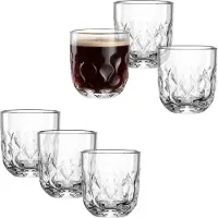 Leonardo Gläser-Set "Kaffee-Glas GOCCE, 220 ml, 6er-Set" 2. Variante, mit Tropfenrelief