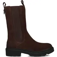 Shabbies Stiefeletten Amsterdam Jacy Shelly Chelsea Damen Dark Brown-Schuhgröße 40