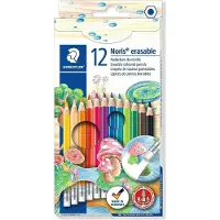 Staedtler Noris erasable 144 50, Schwarz, Blau, Bordeaux, Braun, Grün, Hellgrün, Malve, Navy, Orange, Pfirsich, Rot, Gelb, 12 Stück(e)